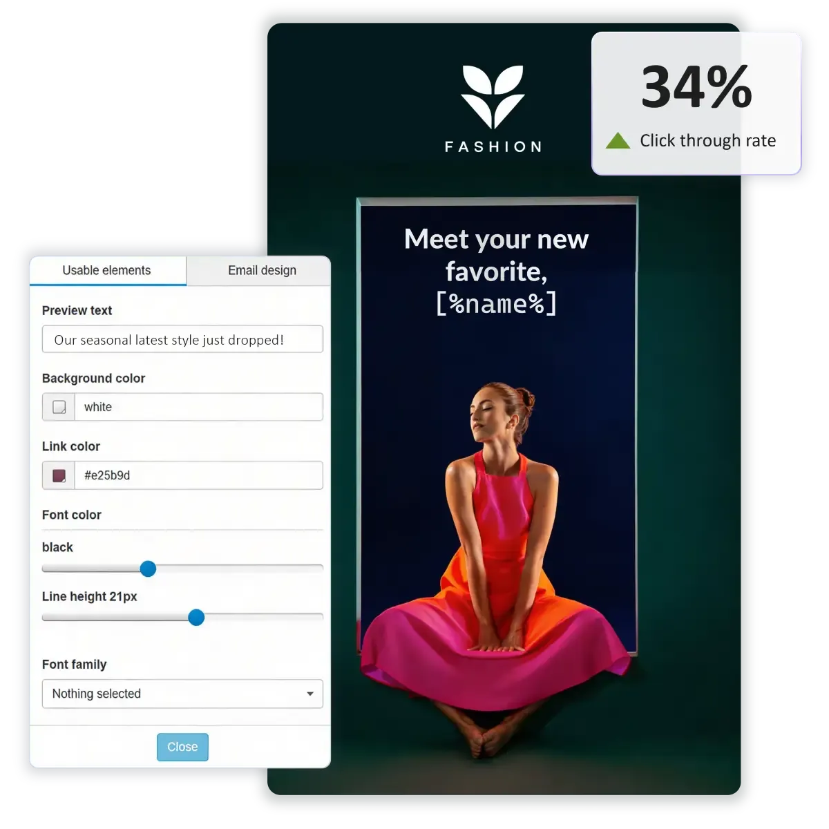 Email campaign hero visual