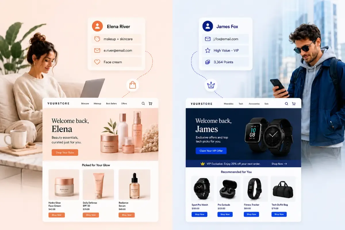Dynamic landing page content preview