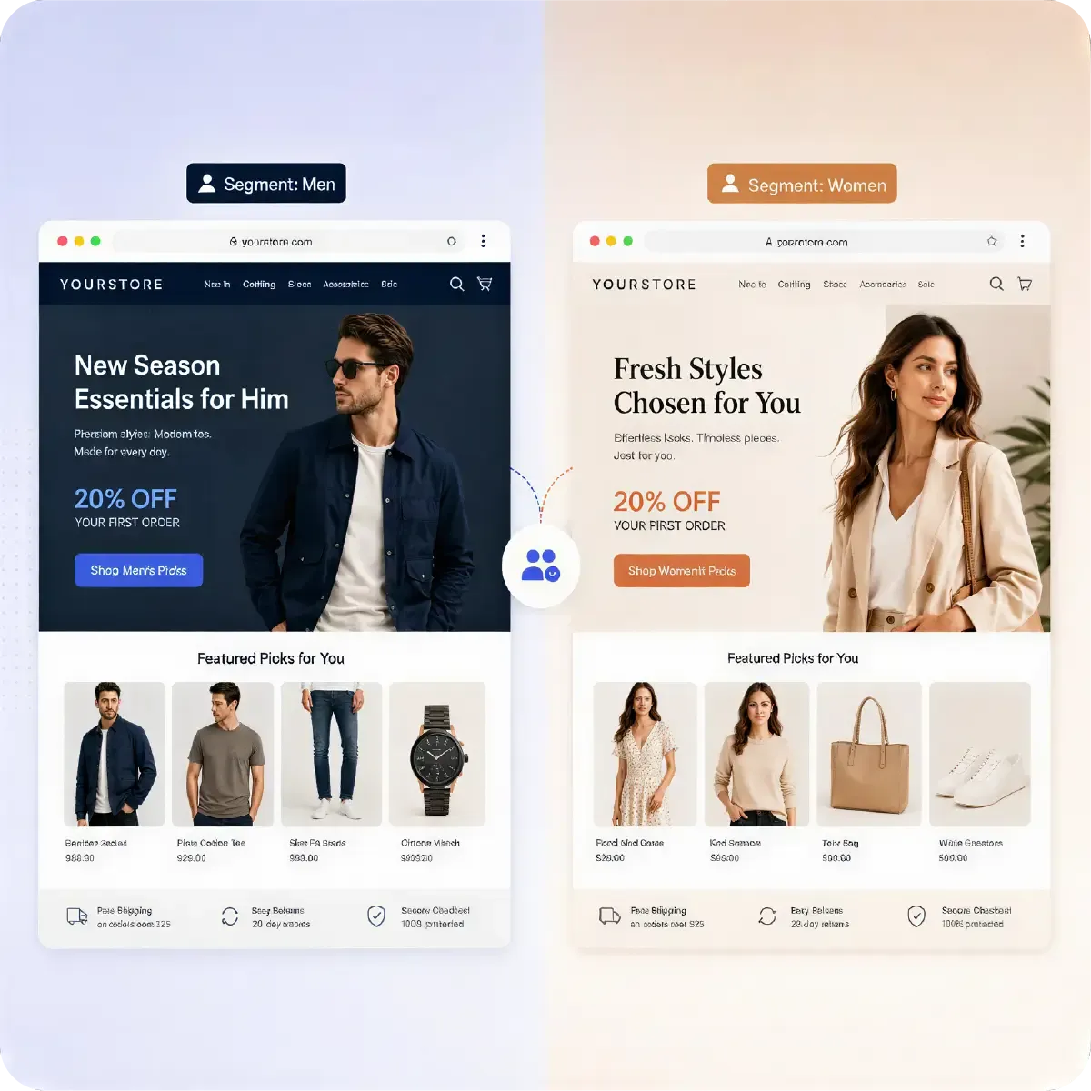Landing page builder preview