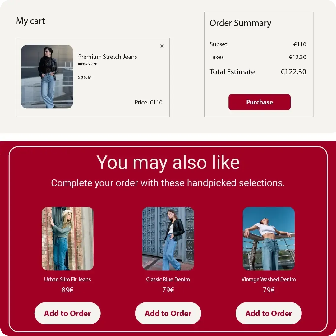 Inline popup form