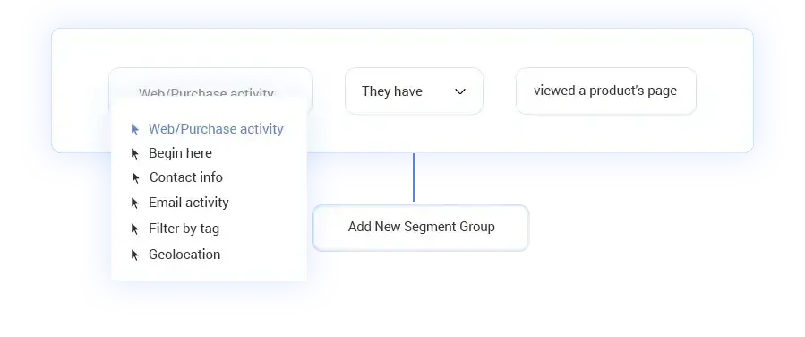 Segmentation real-time filters interface