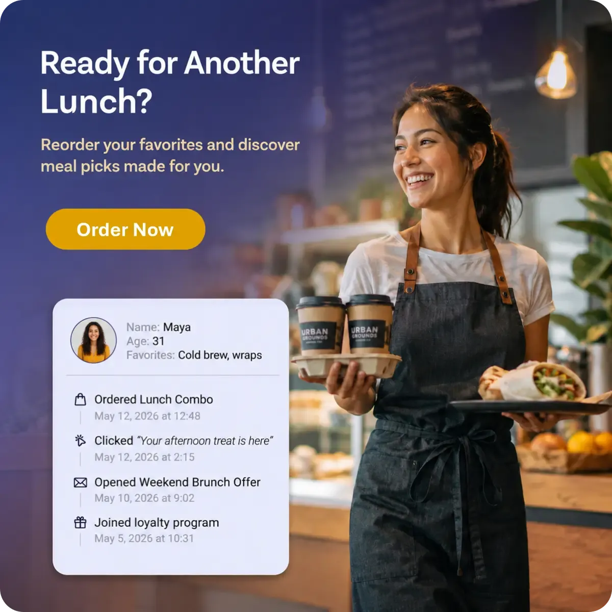 Food and beverage customer engagement preview