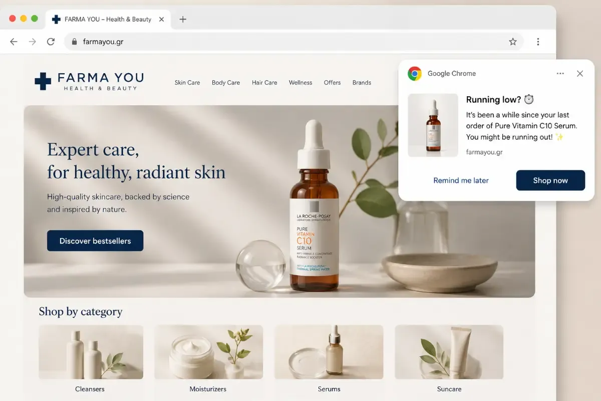 Replenishment reminders for repeat pharmacy purchases