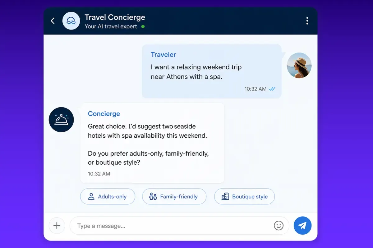 AI travel concierge