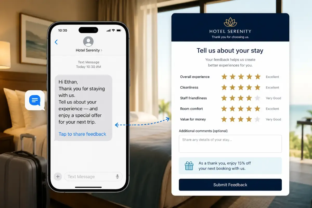 Post-stay feedback and loyalty journey