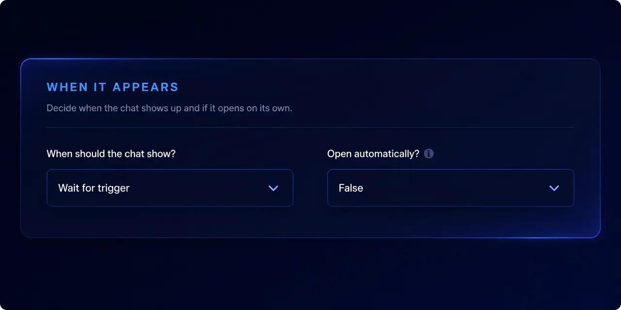 Auto-open toggle